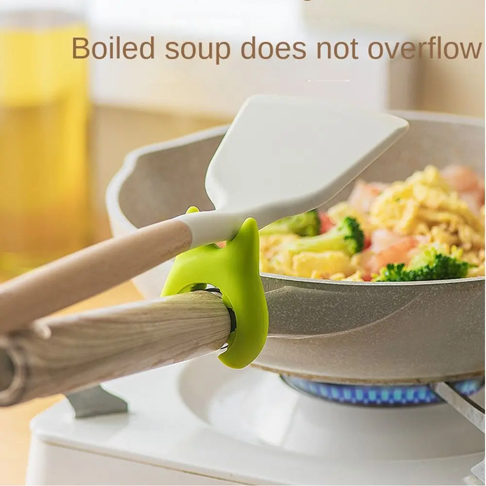 Anti-scalding Pan Side Scoop Clamp Cooking Utensils Home Gadgets Pot Edge Shovel Rack Heat-resistant Shovel Fixing Clip