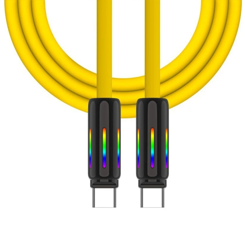 USB C to USB C Cable 100W 240W/5A Quick Charging Fast Charging 480Mbps Transfer Data Cable for Smartphones Tablets Dropship image 5