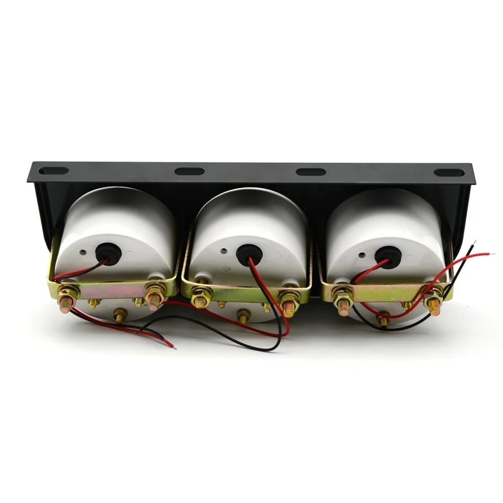 Enhanced Vehicle Monitoring 52MM for triple Gauge with Voltage Water Temperature and Oil Pressure Functions LED Screen for