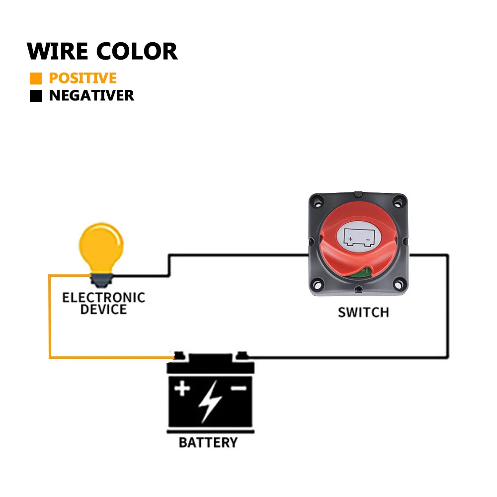 DC 12V-60V 100A-300A Selector Isolator Trennen Schalter Auf-Off Rotary Switchs Cut Auto RV Boot marine Batterie – Detail 8