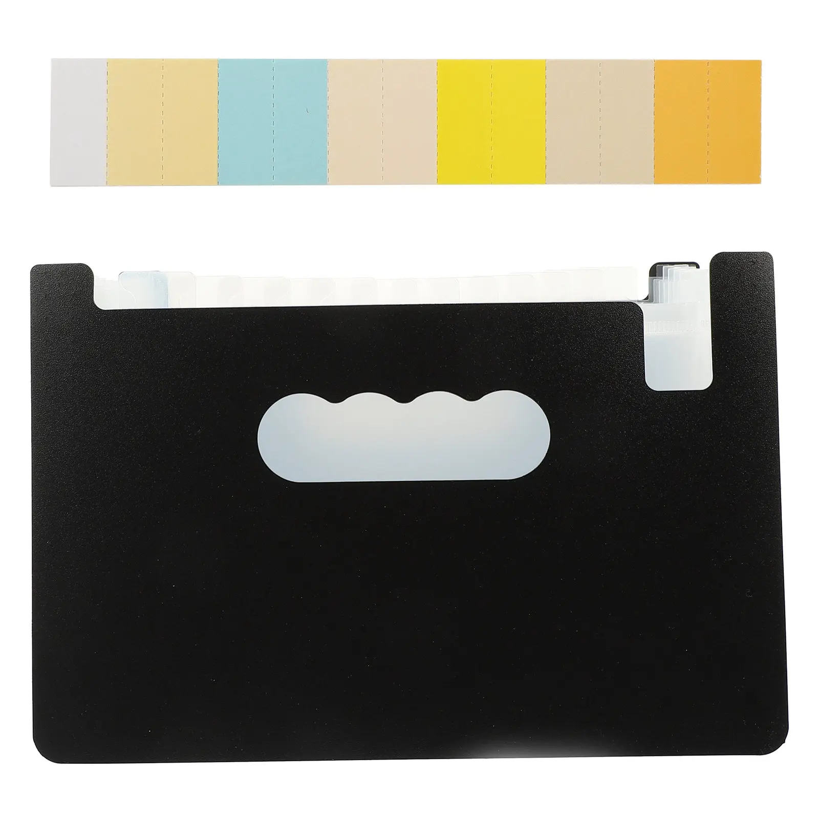 

Important Document Organizer Folder Office Coupon Receipt Restaurant Order Ticket Holder Black for Traveling Memo Note