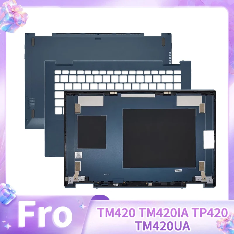 New Replace Cover For VivoBook Flip 14 TM420 TM420IA TP420 TM420UA TM420U LCD Back Cover Palmrest Upper Case Lower Bottom Cover
