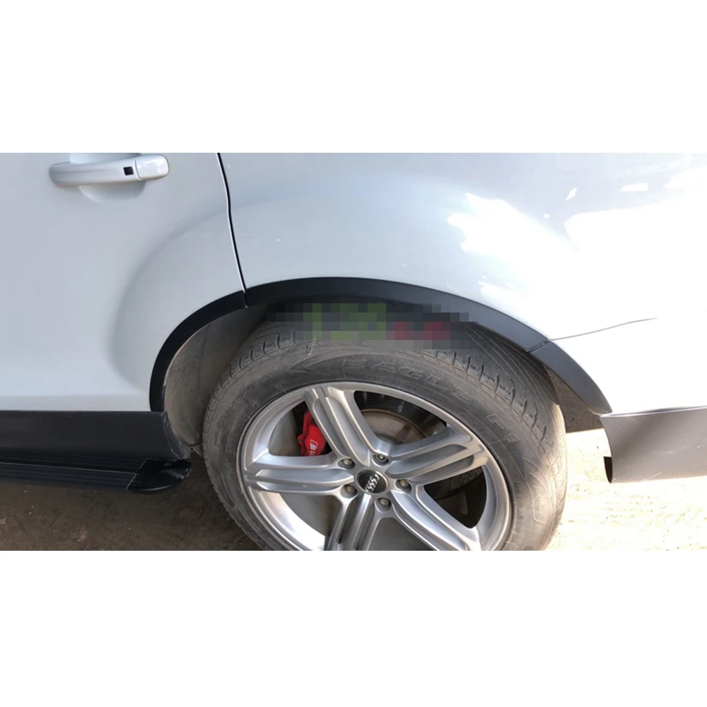 

For Audi Q7 RSQ7 Sline SQ7 2006 - 2015 PU Black Wheel Arch Ferry Eyebrows Car Arch Wheel Eyelids Fender Flares Strip Trims