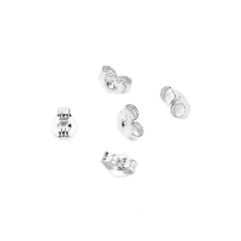 50pcs 925 Silver Plated Earrings Hooks Hypoallergenic Anti Allergy Earring Clasps Lot For Diy Jewelry Making Supplies