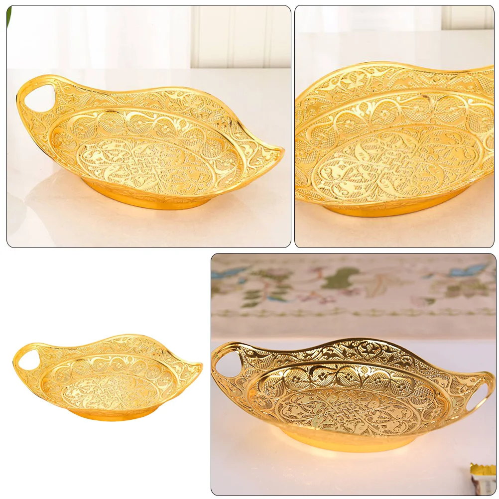 

Creative Candy Storage Tray Household Snacks Serving Plate Fruit Nut Dried Food Container Decorative Desktop Tray For