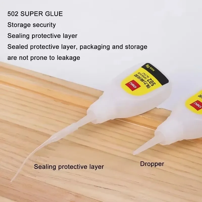 502 Super Glue Instant Drying Liquid Glue Hand Craft Adhesive Quick-drying Strong Bond for Leather Rubber Wood Metal Adhesives