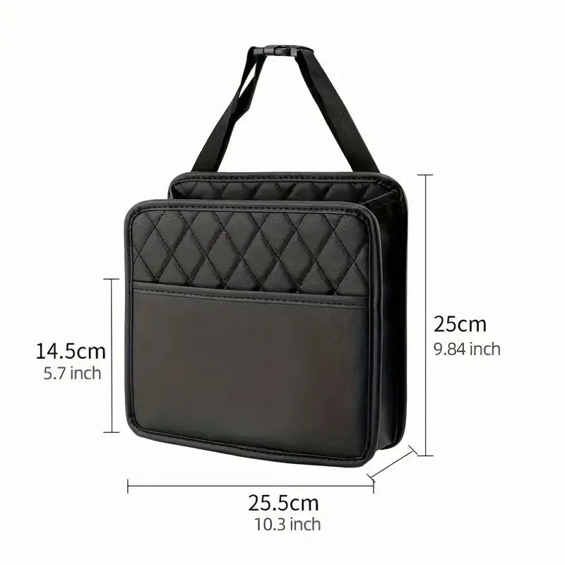 PU Leather Car Seat Organizer Storage Bag for All Vehicle Models Keep Your Ride Neat & Protected with Essential Auto Accessories