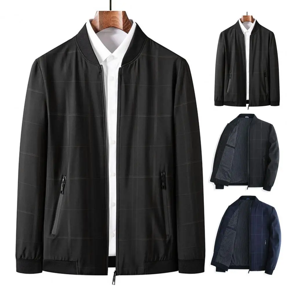 New Men's Jacket Turn-down Collar Men's Jacket Business Casual Solid Color Jacket for Men Work Coat 2023 Spring Autumn New