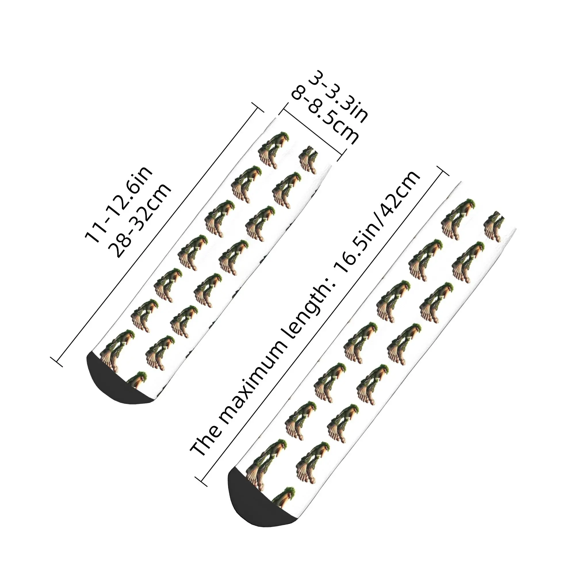 جوارب رجالية غير رسمية Brr Brr Patapim الإيطالية Brainrot المضادة للانزلاق الراحة لينة جورب الصيف مضحك مطبوعة سكيت الجوارب