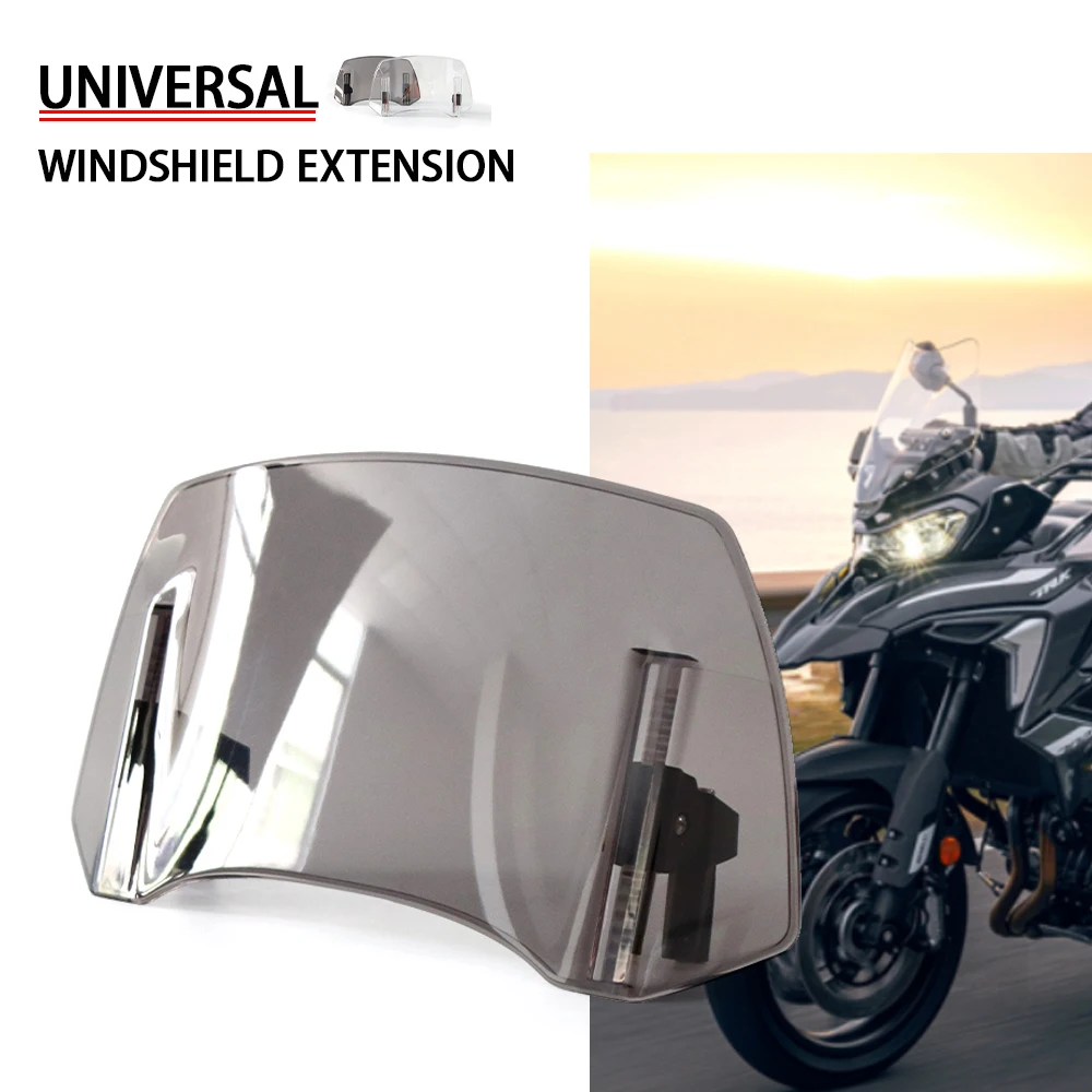 For Benelli TRK 502 TRK702 702x Universal Motorcycle Windshield Extension Adjustable Spoiler Deflector