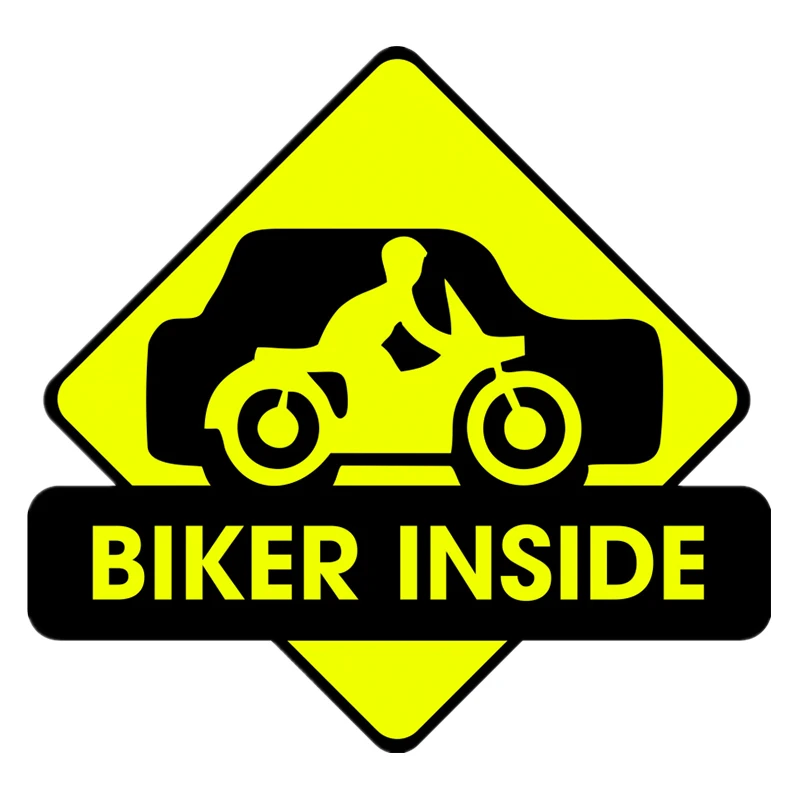 

LYKX Funny A Man Biker Inside Car Sticker Automobiles Exterior Accessories Vinyl Decals for Bmw Audi Ford Honda,15cm*14cm