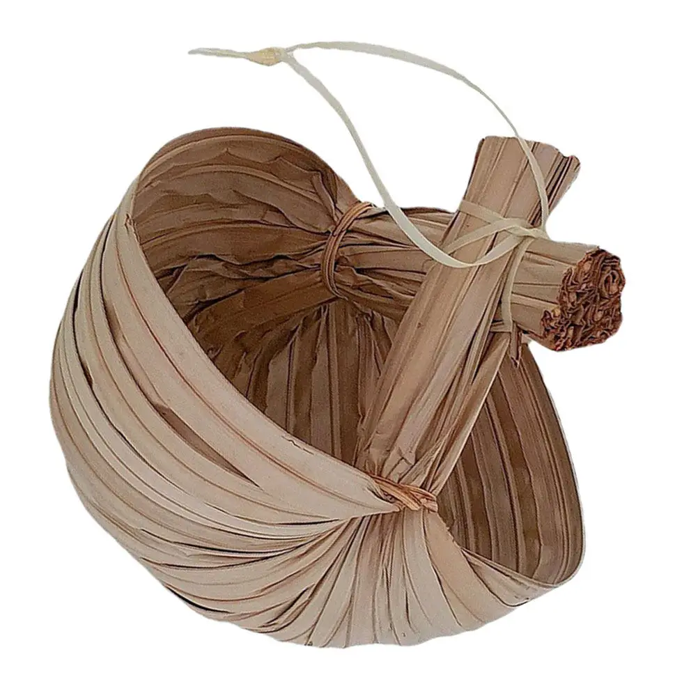 

1Pcs Palm Leaf Bowl for Dessert Ice Cream Soup Cake Pudding Shaved Smoothie Fruit Storage Biodegradable Eco Bowl