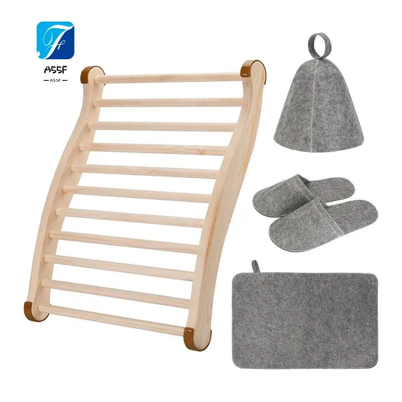 

A55F-спинка для сауны, деревянное удобное кресло для сауны S-образной формы — аксессуары для сауны для любой или инфракрасной сауны