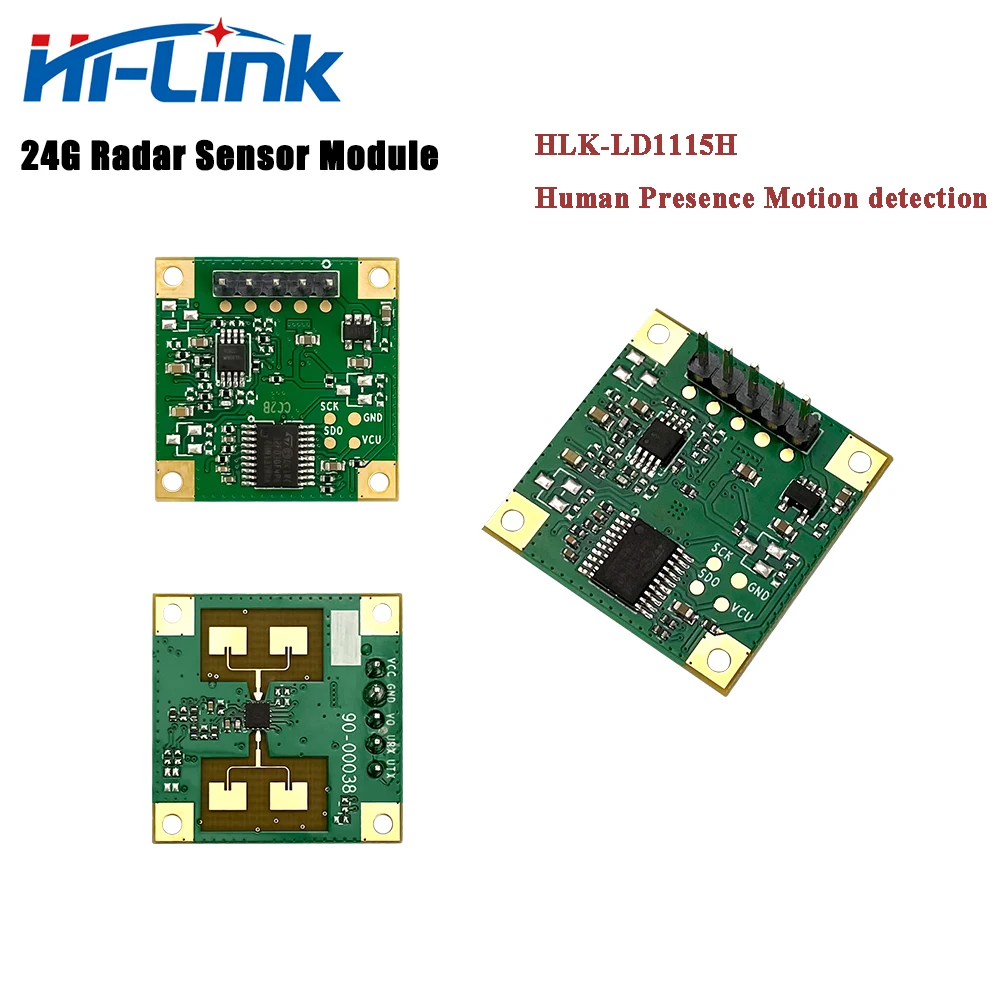 Free Shipping 5pcs/Lot Hi-Link HLK-LD1115H 24G Human Presence Motion Detection Radar Sensor Module