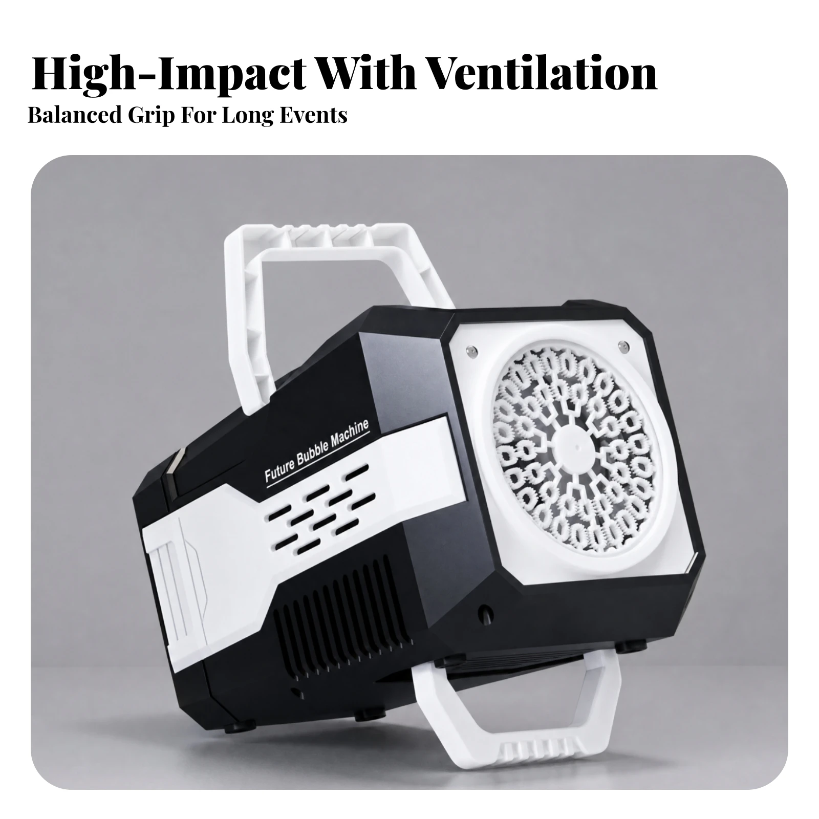 Portable Electric Bubble Machine Lightweight Handheld Bubble Machine with Integrated Handle Toy Child-Friendly Summer Outdoor
