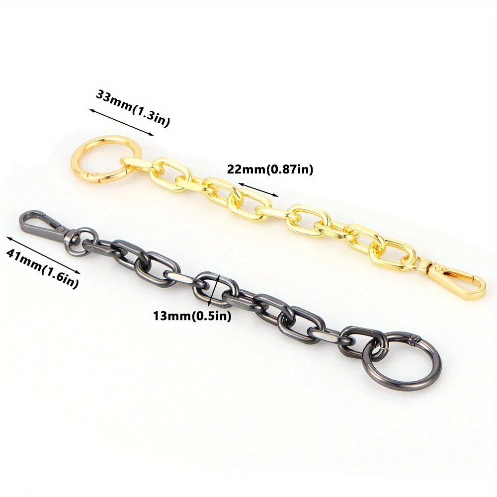 Purse Extender Chain, Metal Purse Strap Extender Bag Extender Chain Purse Bag Chain Accessories for Purse Making Supplies