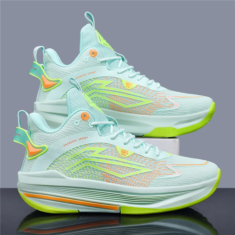 

New high top basketball shoes Breathable comfortable sports shoes for men and women training athletes casual student shoes