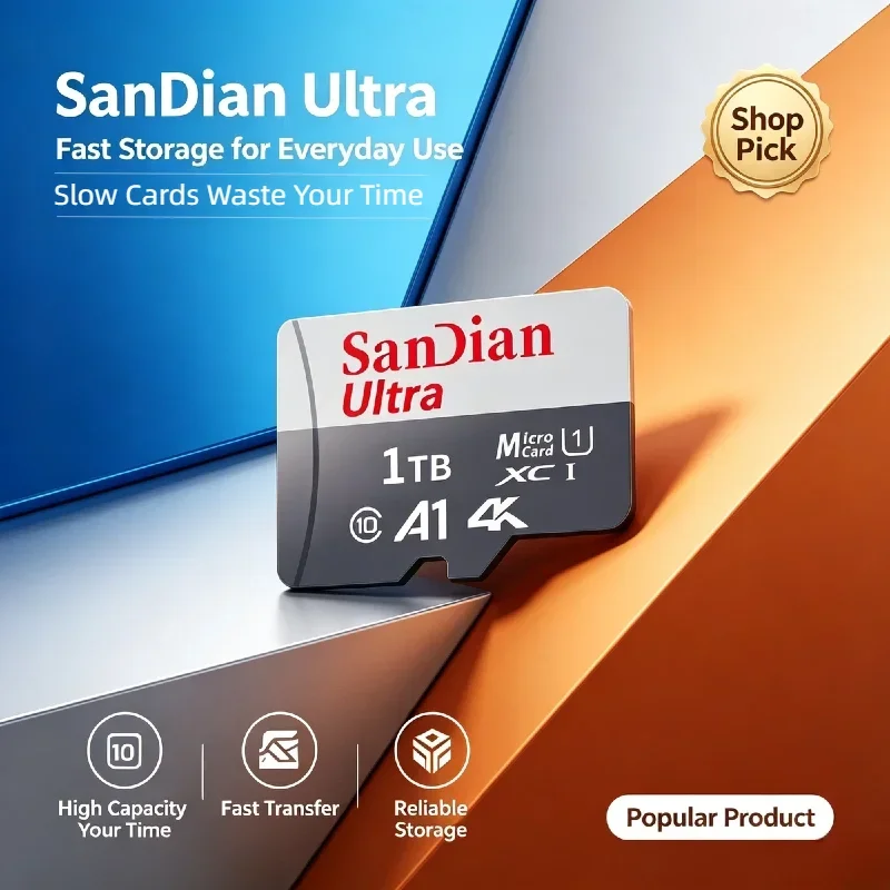 High Endurance Micro TF SD Card, 128GB/256GB, V30 U3 C10, Portable, Car Recorder, Dash Camera, Security Camera. Pulse Elite.