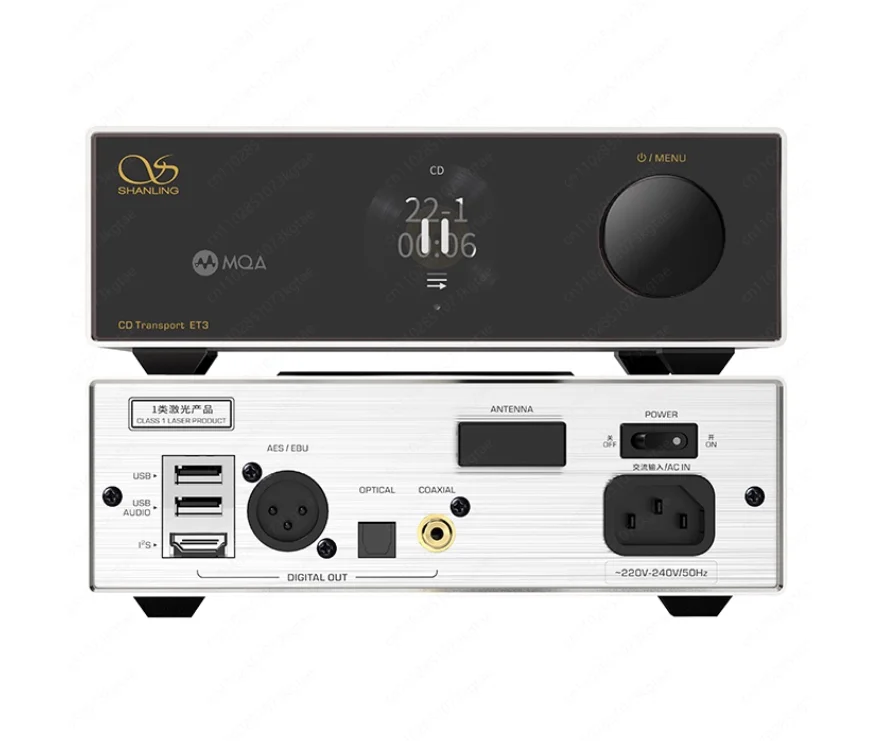 SHANLING ET3 HIFI CD Transport Player Full-Featured Digital Turntable Bluetooth 5.0 MOQ-CD MQA Full Decoder I2S to DAC DSD 512