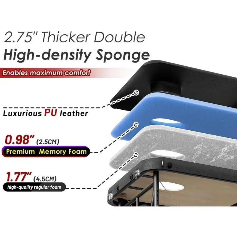 

Professional Portable Memory Foam Massage Table, Lightweight Massage Bed for Legs, Spa and Tattoo Salon, Recommended by MQAM, 84