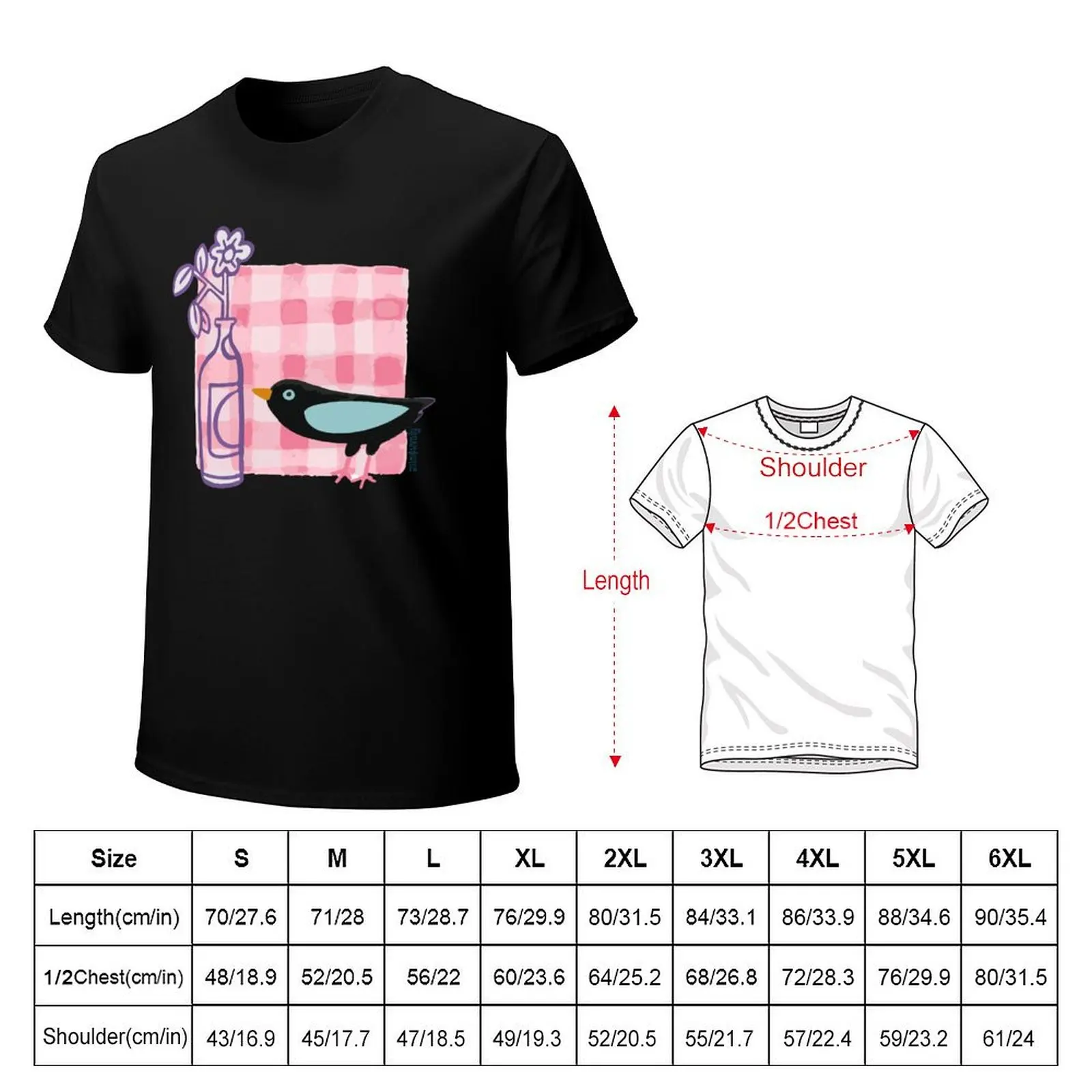 Breakfast with the Bird T-Shirt Breathable Travel T-Shirt