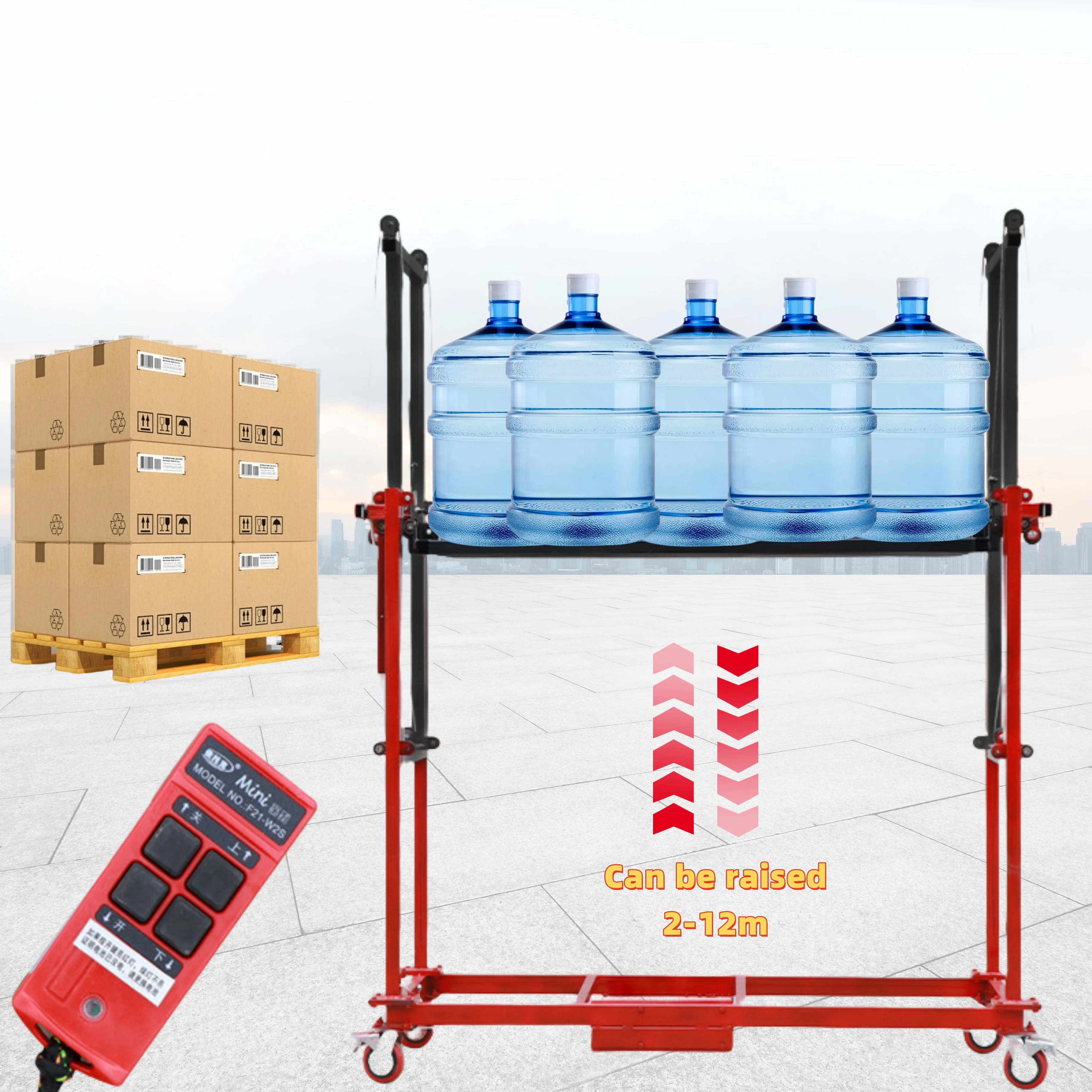 

Mini 300kg 2-6m Telescopic Electric Scaffolding Construction Mobile Folding Scaffolding Electric Scaffold Lift Platform