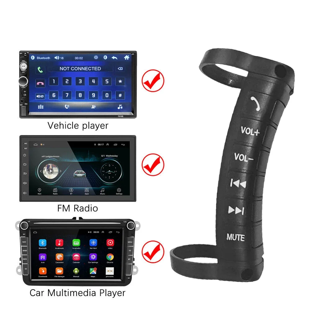 Universal Car Wireless Steering Wheel Controller Remote Button 12 keys Car Radio Android DVD GPS Player Wireless Controller