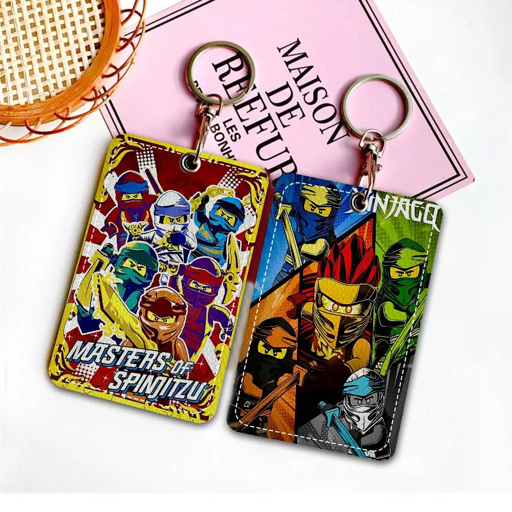 

Cartoon N-NinJAGO Cool Card Holder Suitable For Bank Business Work Card Holder Credit ID Card Badge Bag Holder Keychain