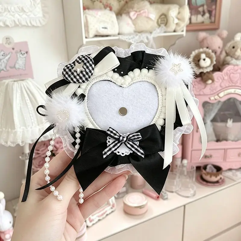 Luxury For 58mm Badge Holder. Cute Handmade Bownot Ita Bag Accessories. Japanese Style Lolita Badge Rosette