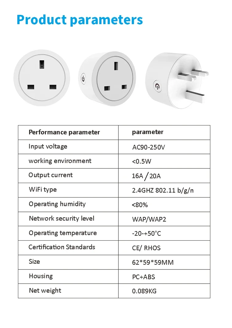 WIFI 16A/20A المكونات الذكية المملكة المتحدة توقيت المقبس المنزل الذكي مخرج طاقة مراقبة الطاقة تويا الحياة الذكية App العمل مع أليكسا جوجل المنزل