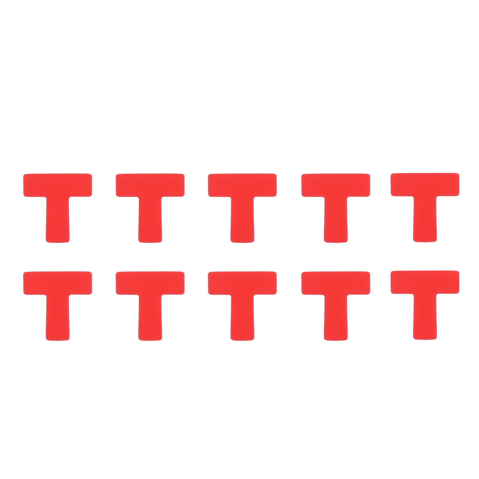 

100pcs Warning Line Marking Stickers Permanent Adhesive Floor Decals For Indoor Outdoor Use Positioning Traffic Guidance Signs