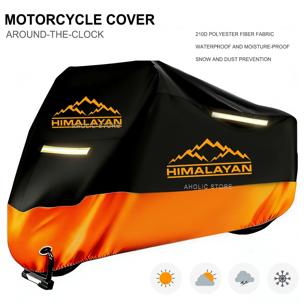 Motorcycle Cover 210D Oxford Waterproof Outdoor Indoor Dustproof Snow Proof UV Protection For Himalayan 450 himalayan450
