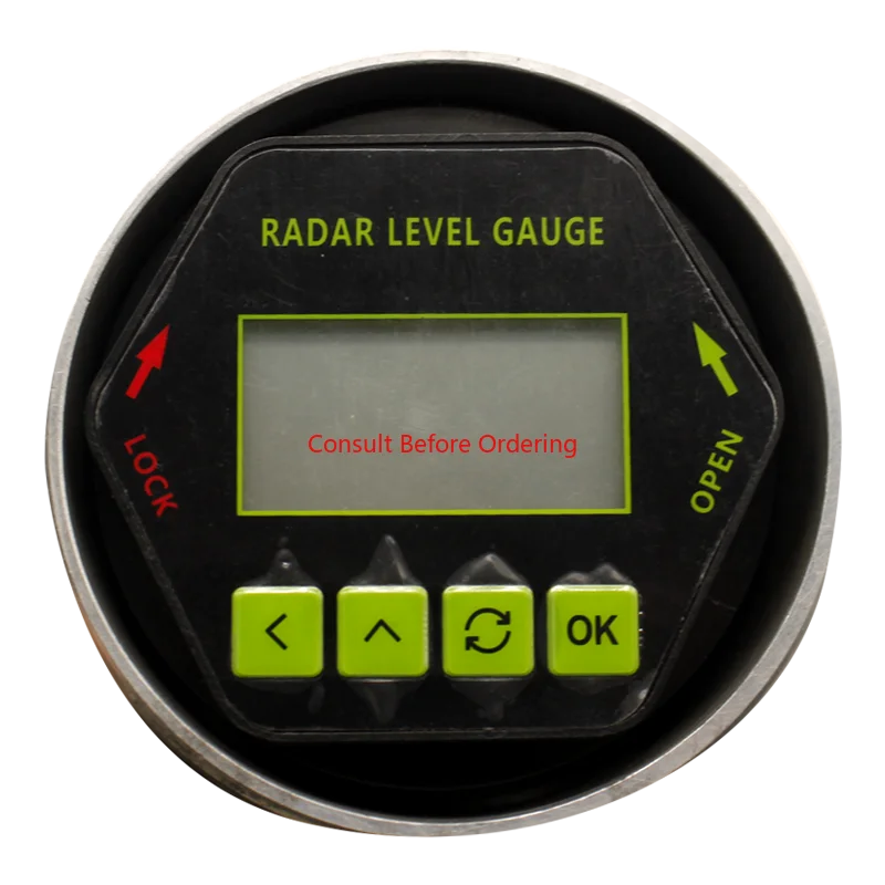 Compteur de niveau solide radar 80G de lecture LCD à couverture bleue