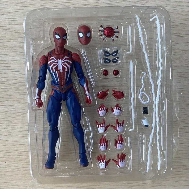 Spider Man Action Figure Model Toy, Terno Upgrade, PS4 Game Edition, Brinquedo colecionável