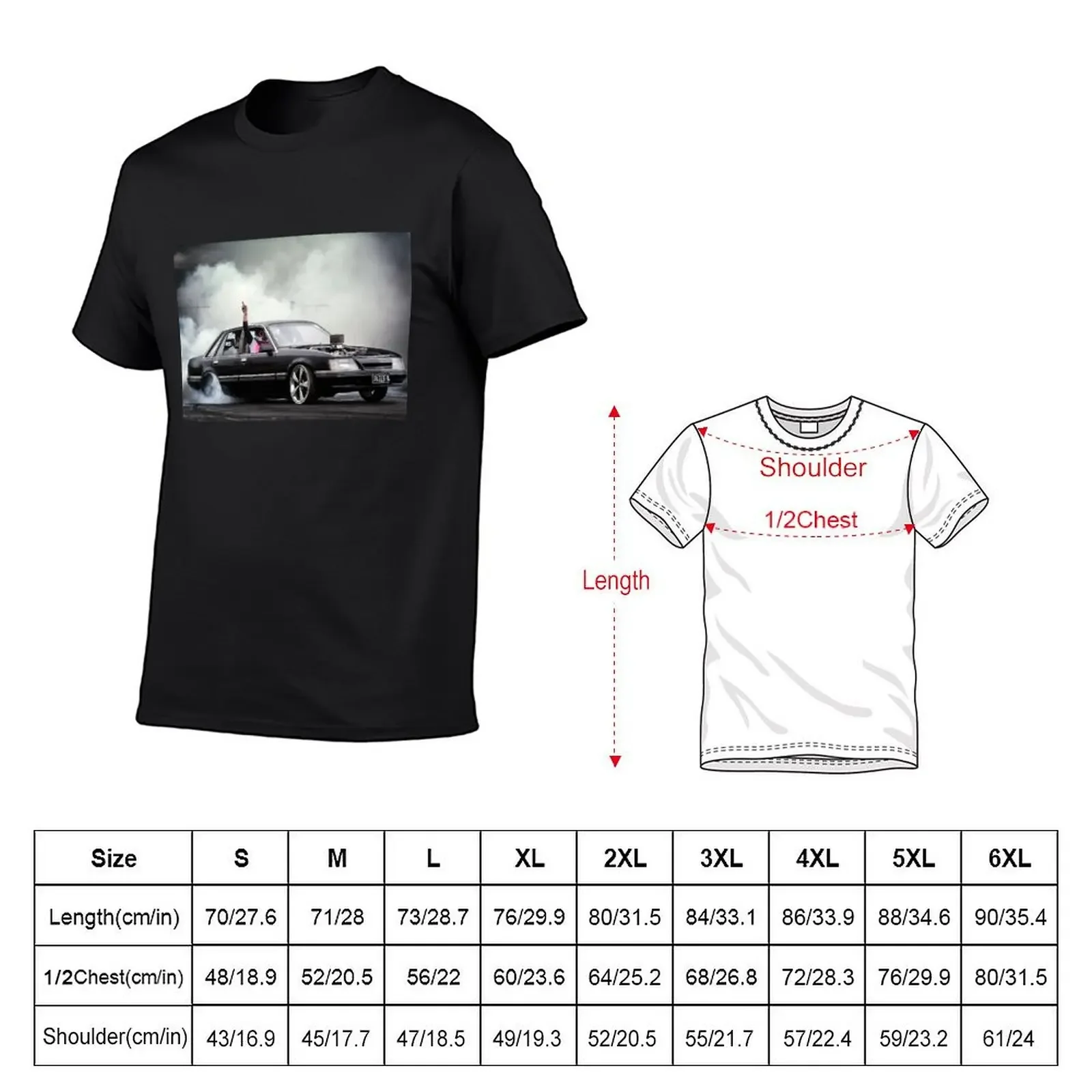 JAILB8 Tread Cemetery Burnout T-Shirt blanks quick-drying korean fashion vintage oversized t shirts for men