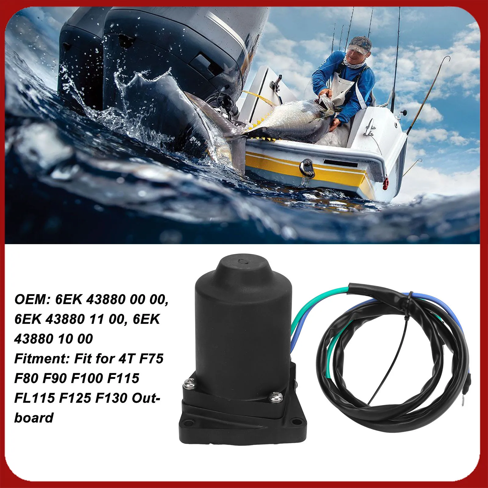

Мотор наклона лодки 6EK 43880 00 00 для 4T F75 F80 F90 F100 F115 FL115 F125 F130 Подвесной двигатель Мотор наклона