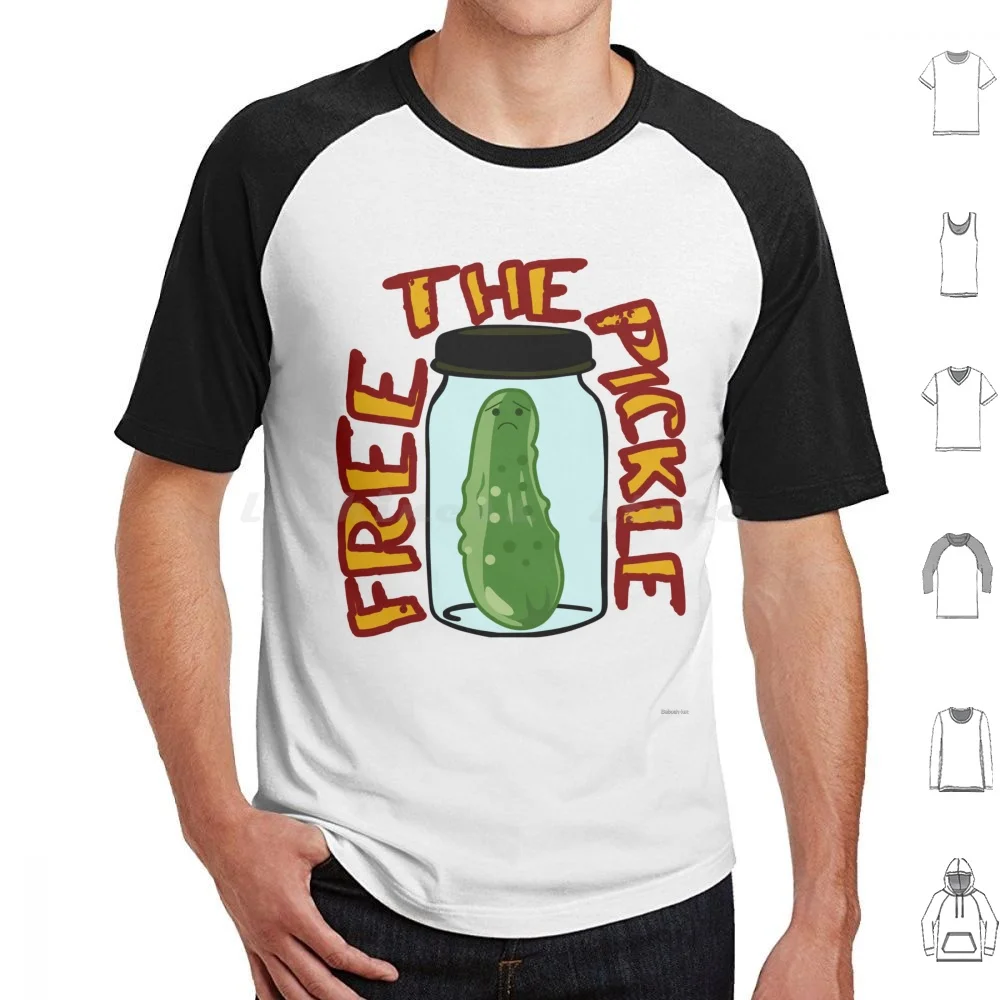 Free The Pickle camiseta de algodón hombres mujeres DIY estampado Pickle Cornichon pepino libre The Pickle Sad Pickle divertido Humor divertido
