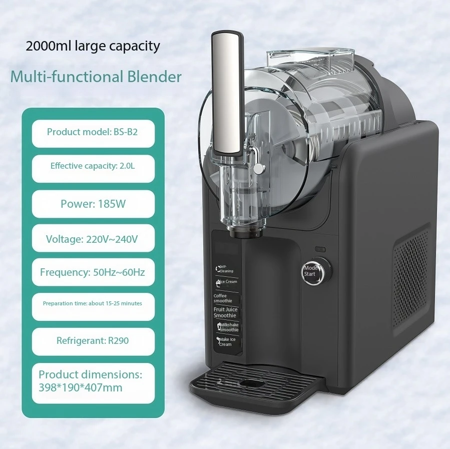 Good stuff Multifunctional Commercial and Home Slushie Machine Frozen Drink Slushy Maker Small Soft Serve Ice Cream Machine