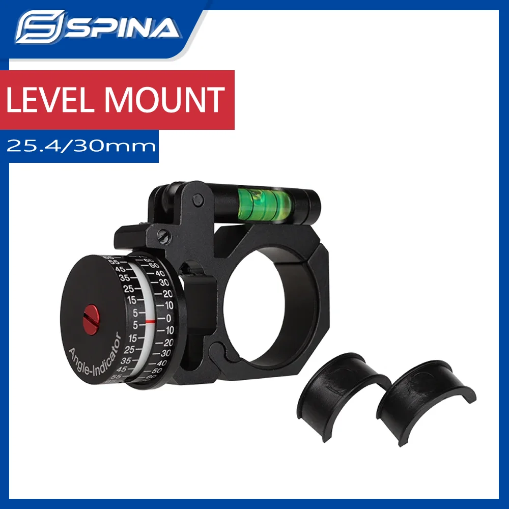 SPINA Angle Indicator Bubble Level 25.4mm/30mm Scope Aluminium Alloy Mount Rings For Hunting Tactical Rifle Accessories