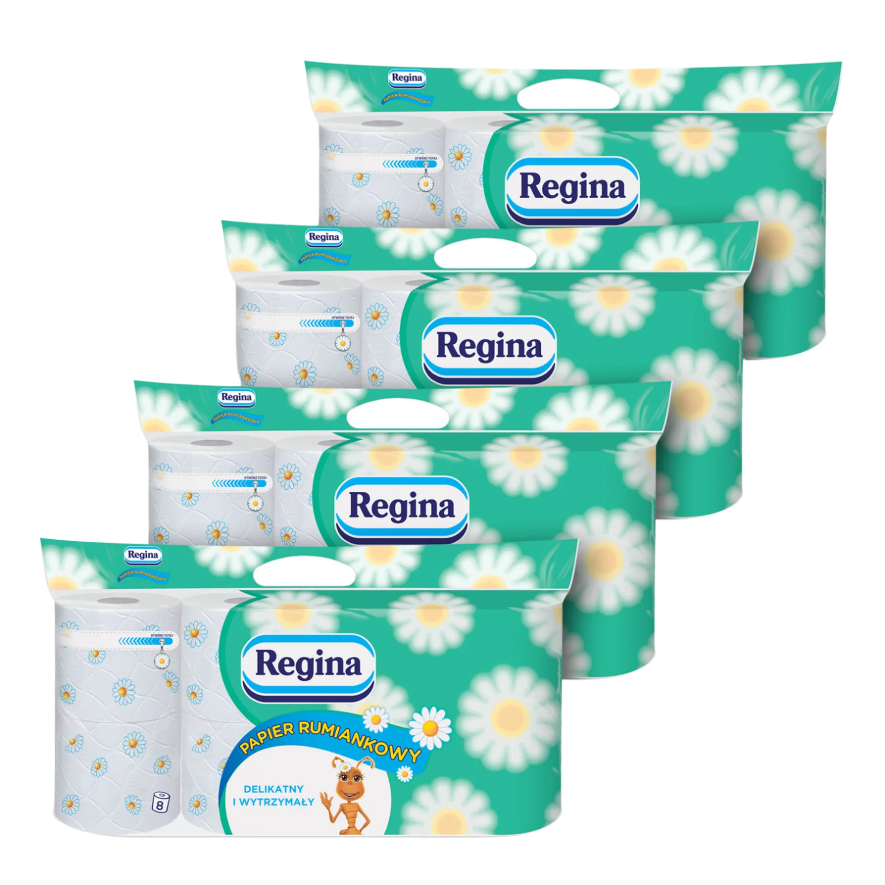 Regina Kamille empfindliches Toiletten papier für Leders atz von 32 Rollen