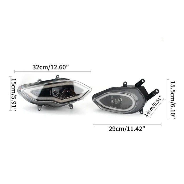 E4 E-mark Hi/Lo Beam Motorcycle LED Front Headlamp Daytime Running Lights Headlight Assembly for S1000RR 2015-2017 2018
