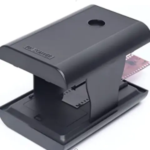 Mobile Film and Slide Scanner for 35mm Negatives and Slides with LED Backlight Free APP Foldable Novelty Scanner