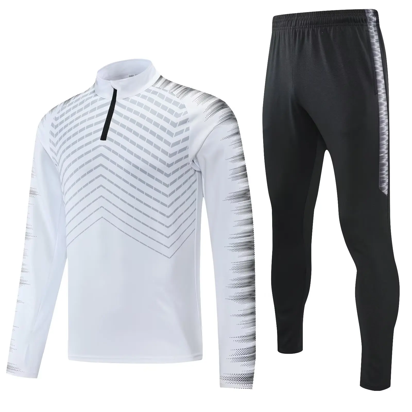 new men Leisure sports set suit football Training wear games Jerseys Jacket baseball Kit full sleeve top and trousers red