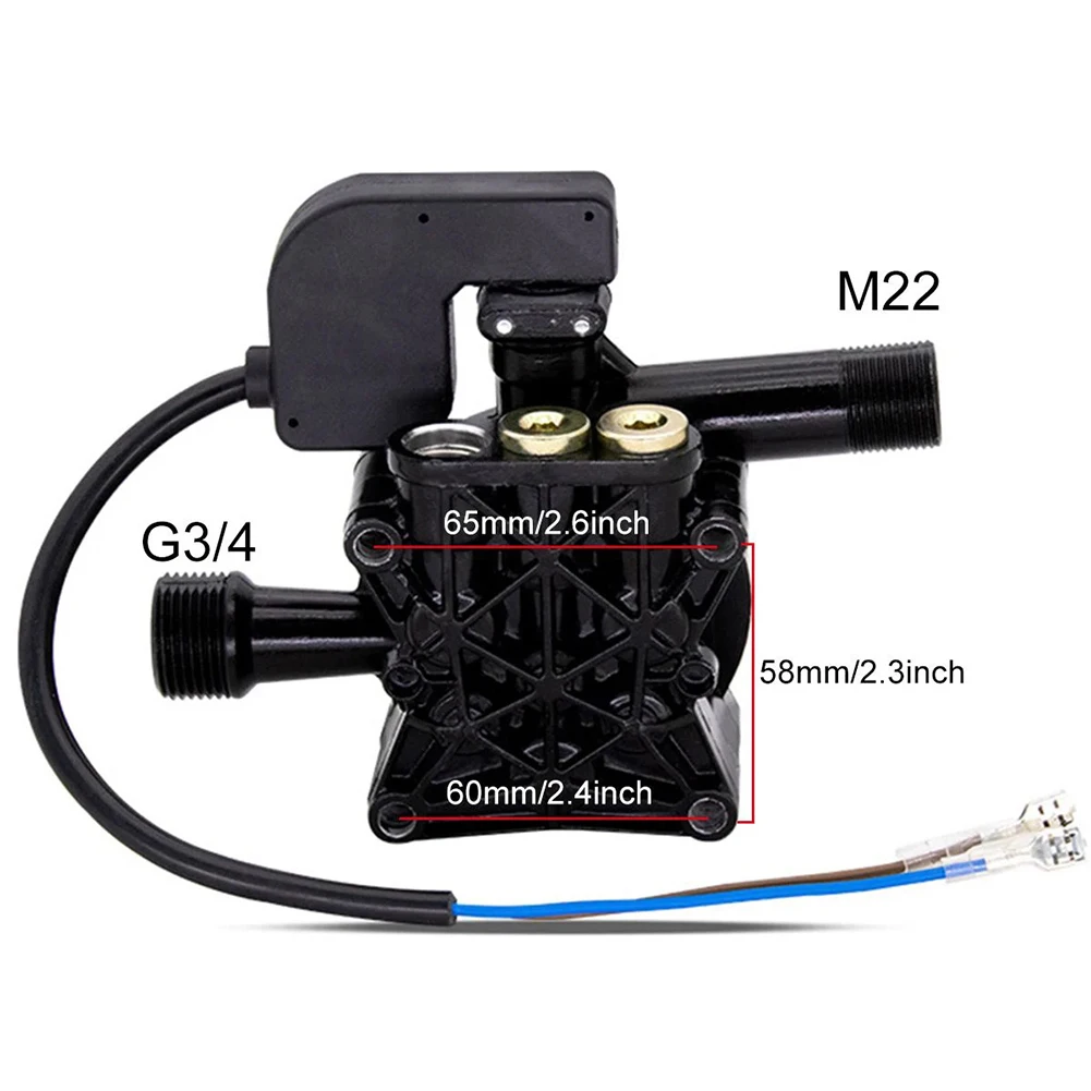 220V Versatile Power Pump High Pressure Car Washer Pump Head Triangular/Square Pump Head For Various Household Cleaning Tasks