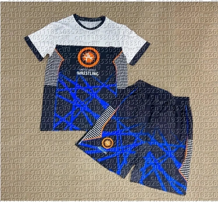 

2026 Popular Men's T-shirt Set, Wrestling Fitness Team Uniform, Summer Training Team Uniform, Adult Sports Top, Shorts