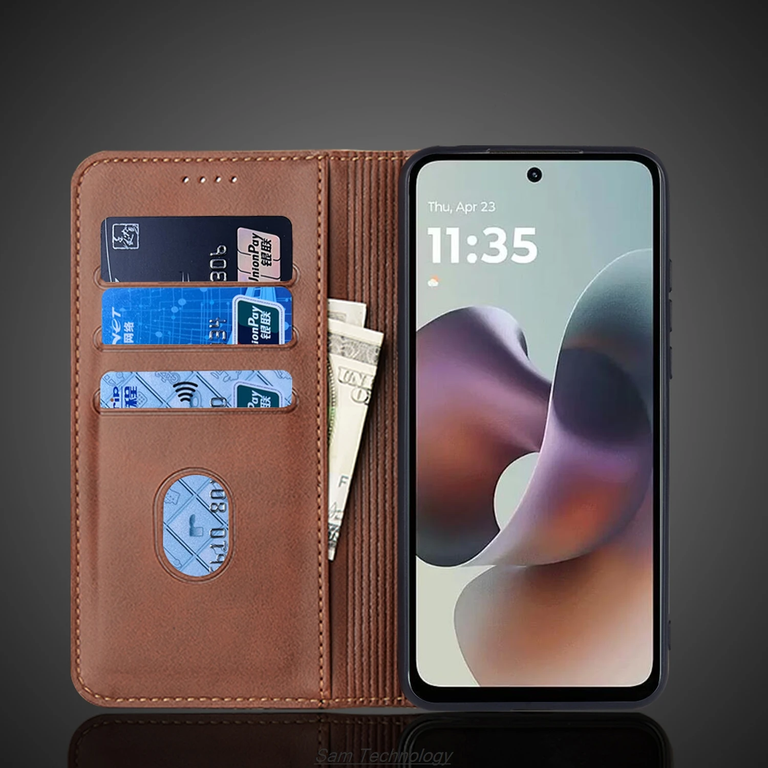 Magnetische anziehung Ledertasche für Motorola Moto G56 G66y G66j Holster Flip-Cover Fall Brieftasche Telefon Taschen Capa Fundas Coque