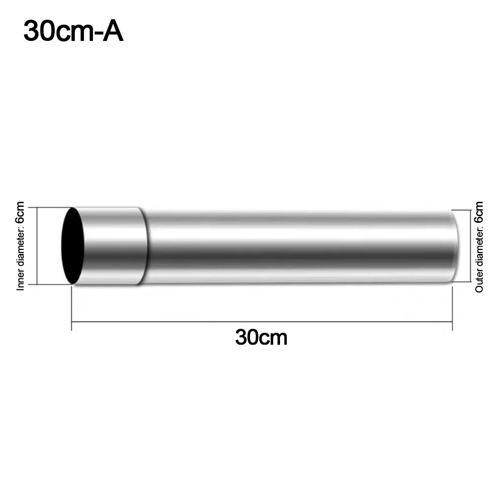 New Stainless Steel Flue Extension Tube Diameter 6CM Round Chimney Pipes Stove Pipes Wood Stove