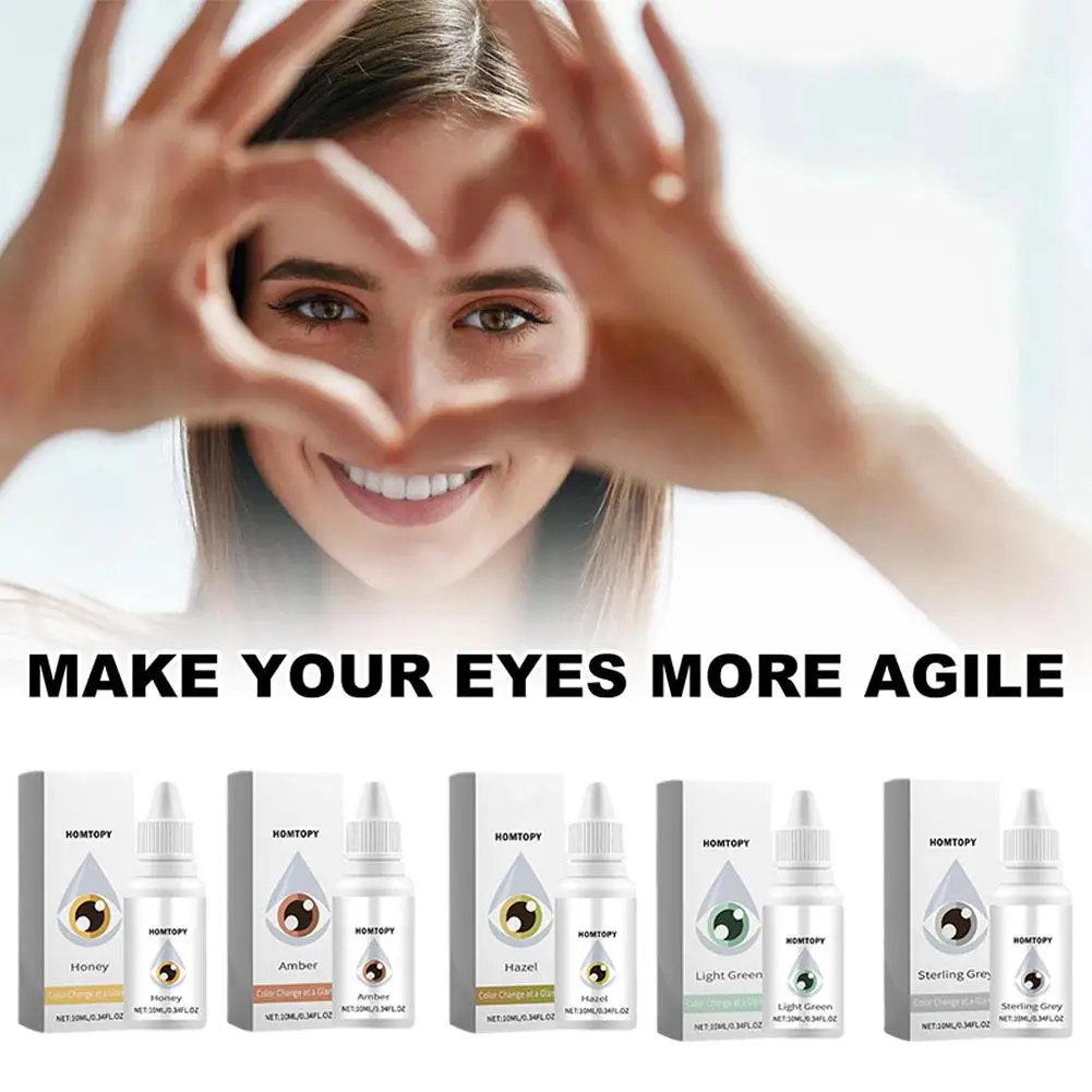 New 10ml Color Changing Eye Drops Change Eye Color Eyes Your Eye Lighten Liquids Care & Color Brighten Q9S1