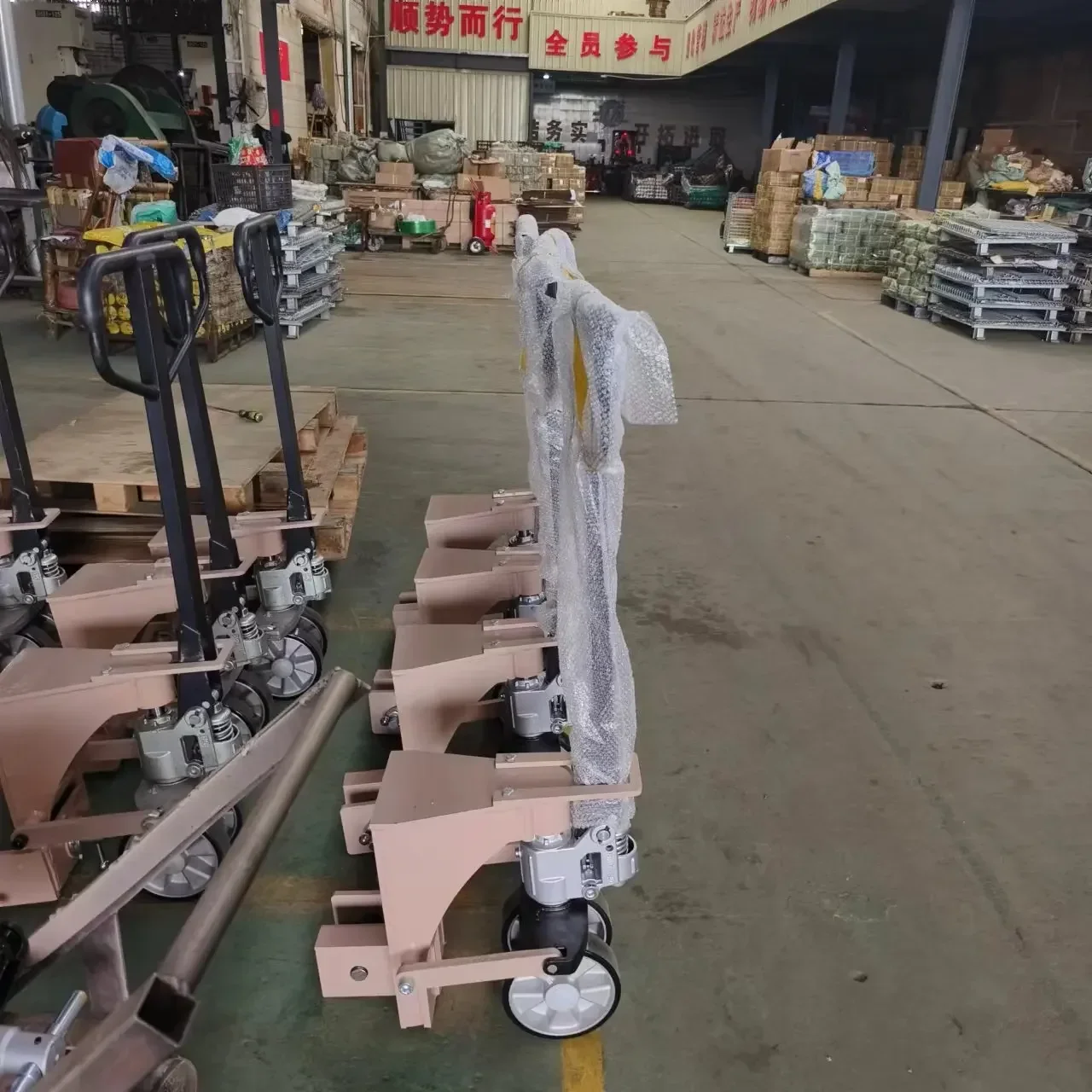 8000kgs Heavy Duty Hydraulic Lifting Container Caster Wheel