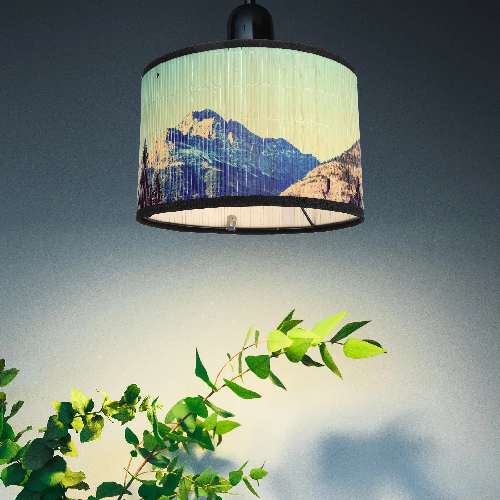 

Bamboo Metal Hanging Ch Ceiling Light Hanging Lampshades Large Lampshades Study Hotel Household Vintage Large